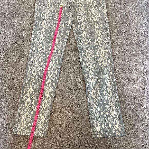 J McLaughlin Women's Snakeskin Skinny Jean Cream and Grey Size‎ 8 - Picture 7 of 12